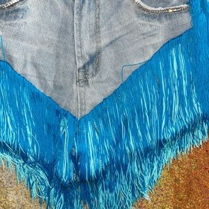 Custom fringe shorts made by me!
